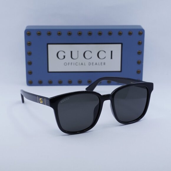 Final Price! Gucci GG0637SK 001 Black/Grey Sunglasses - Picture 1 of 15